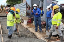  Recorren proyectos de construcción en Veraguas para verificar que cumplan con las normas de seguridad
