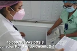  Coclé recibe su mayor remesa de vacunas. 31 centros de vacunación  esperan por unos 55 mil ciudadanos