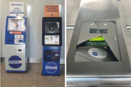  Vandalizan máquinas de recarga y torniquetes del Metro de Panamá