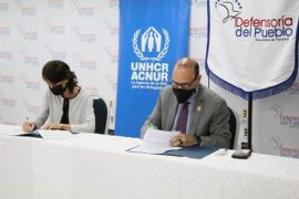  Defensoría del Pueblo y ACNUR firman acuerdo a favor de la población migrante y refugiada