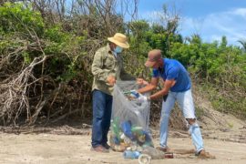  Realizan jornada de limpieza en playa La Candelaria en Los Santos