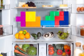  Lo último de Samsung son unos tuppers con forma de piezas de Tetris para “encajar” en tu refrigerador