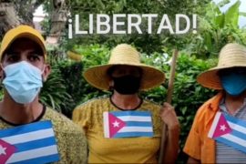  “Banderazo” por la libertad de presos políticos en Cuba