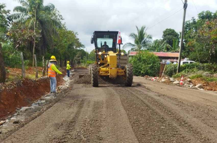  Inicia trabajos de rehabilitación de la vía Horconcitos-Boca Chica