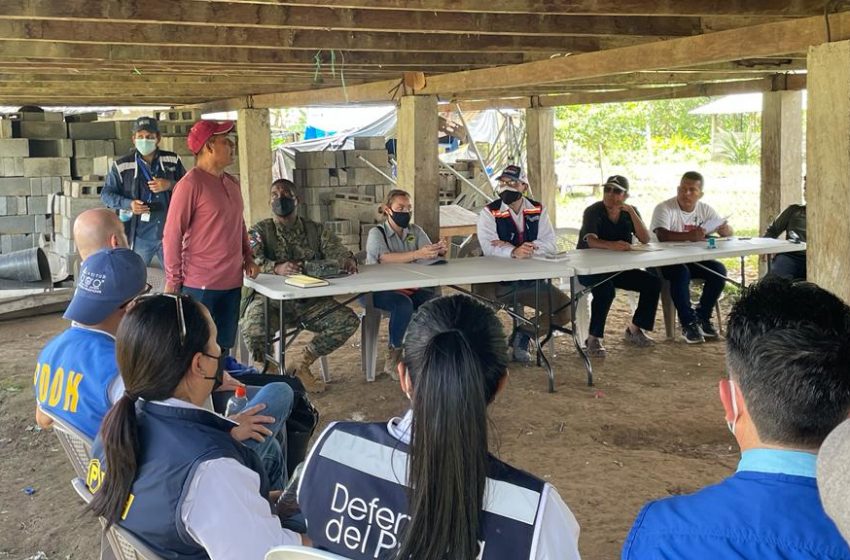  Defensores de DDHH centroamericanos recorren estación de migrantes en Darién