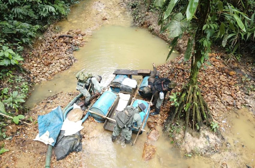  Persiste la extracción de oro ilegal en Panamá. Policía ambiental da con el hallazgo de 4 puntos clandestinos
