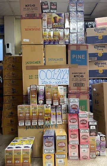  Decomisan más de 6 mil dólares en cigarrillo de contrabando en Colón