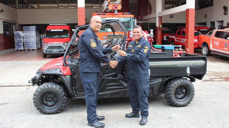  En Taboga: Bomberos reciben nuevo vehículo de rescate para atender emergencias en la isla