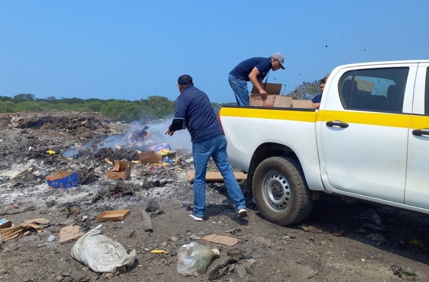  Destruyen más de 900 productos vencidos y deteriorados en Los Santos