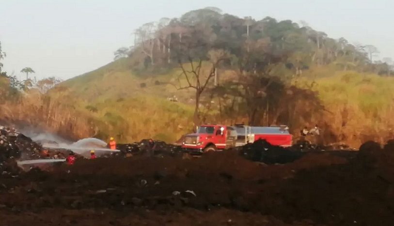  Confirman extinción de fuego en Cerro Patacón