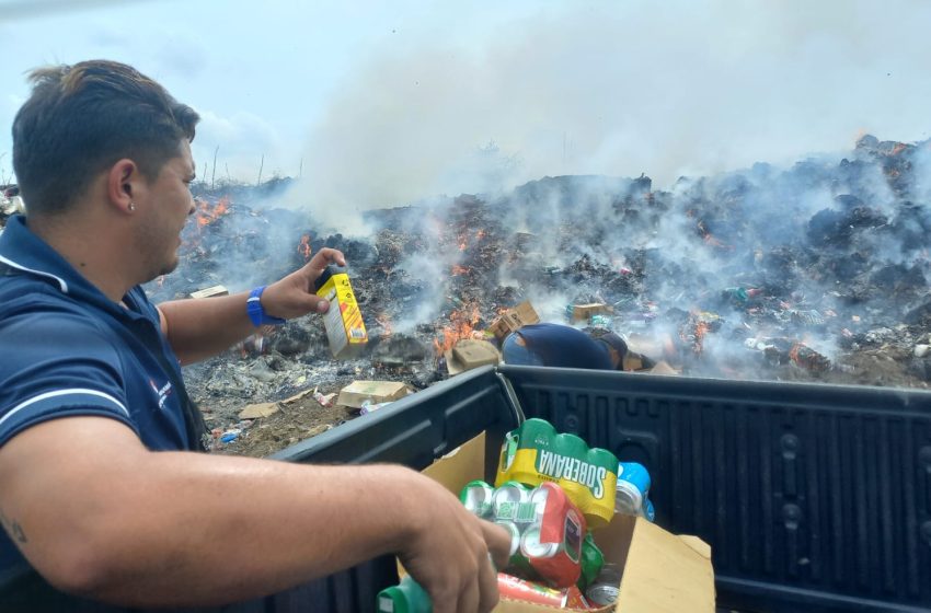  ​Acodeco destruye más de 1,160 productos decomisados en Los Santos