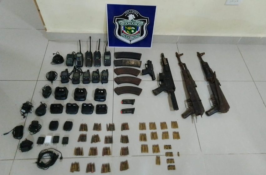  Policía decomisa armas en el distrito de Soná