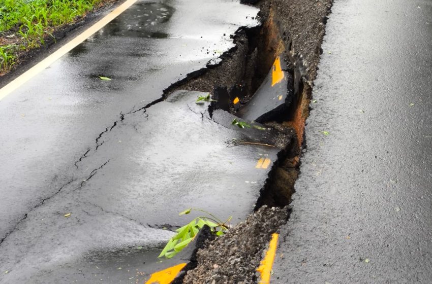  Autoridades del MOP inspeccionan daños en la vía Ocú-Las Minas