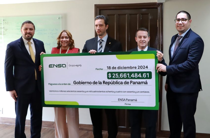  ENSA entrega más de 25.6 millones de dólares en aportes al Estado