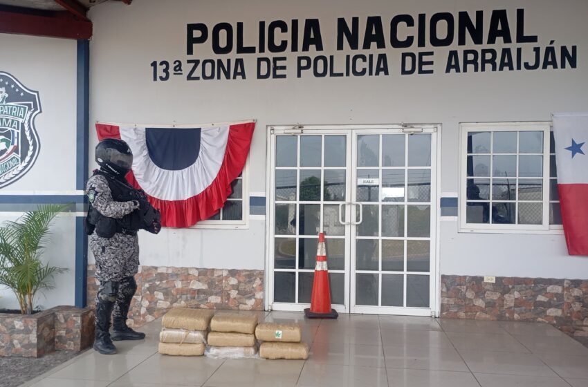 En Arraiján: Unidades lince dan con el hallazgo de ocho paquetes con presunta sustancia ilícita