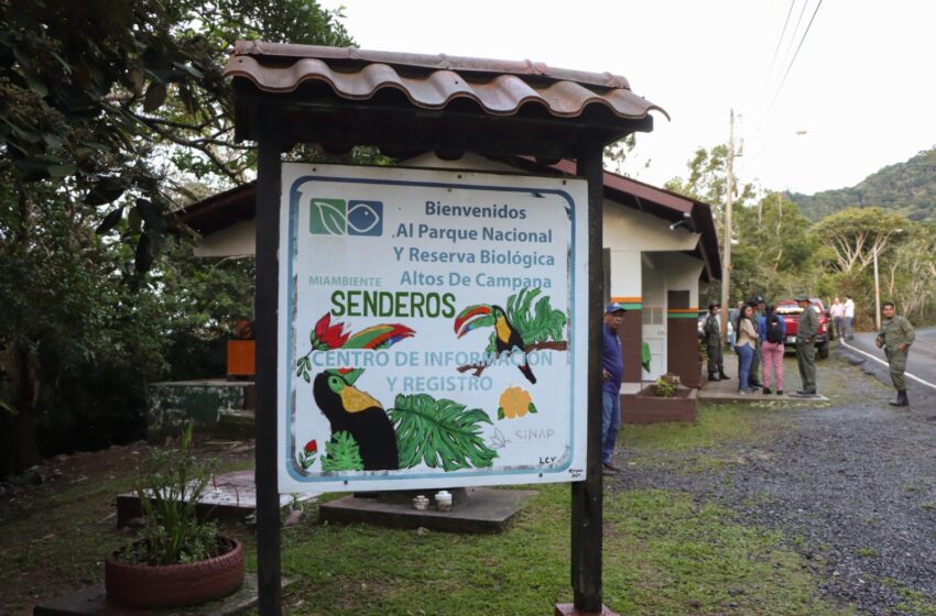 Inspeccionan avances del proyecto de rehabilitación de infraestructuras del Parque Nacional Altos de Campana