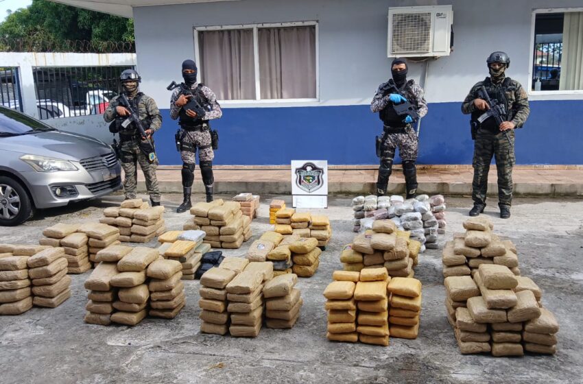 Decomisan más de 400 paquetes de droga dentro de un busito en San Miguelito