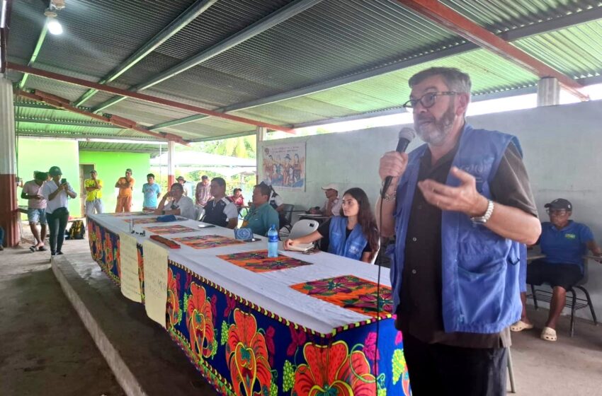 Defensoría del Pueblo y OACNUDH en misión especial se trasladan hasta Arimae, Darién