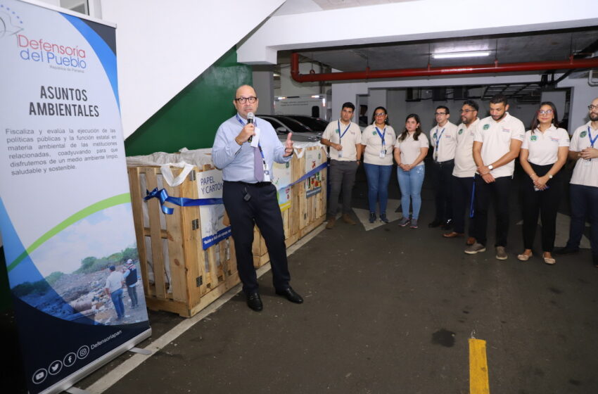 Defensoría del Pueblo inaugura estación de reciclaje por el derecho a un ambiente sano