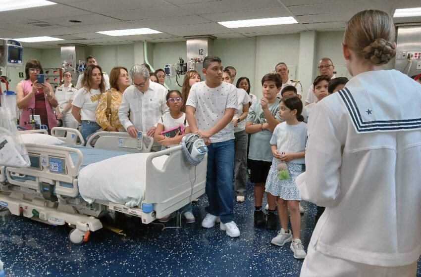 Más de 1.500 personas se beneficiaron de las atenciones médicas del buque Hospital US Comfort en Colón