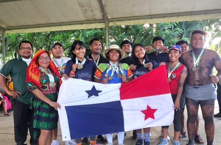  Atletas indígenas panameños logran medallas de oro, plata y bronce en juegos ancestrales de Colombia