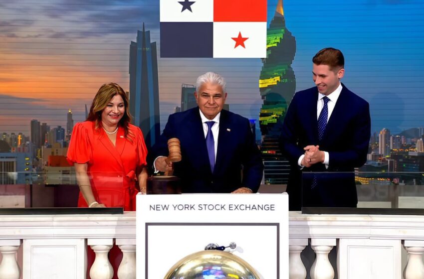 Presidente Mulino hizo sonar la campana de la Bolsa de Valores de Nueva York