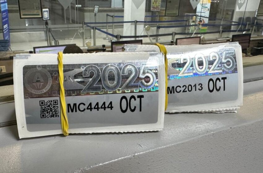 Alcaldía de Panamá: Placas y calcomanías de octubre 2025 ya están disponibles