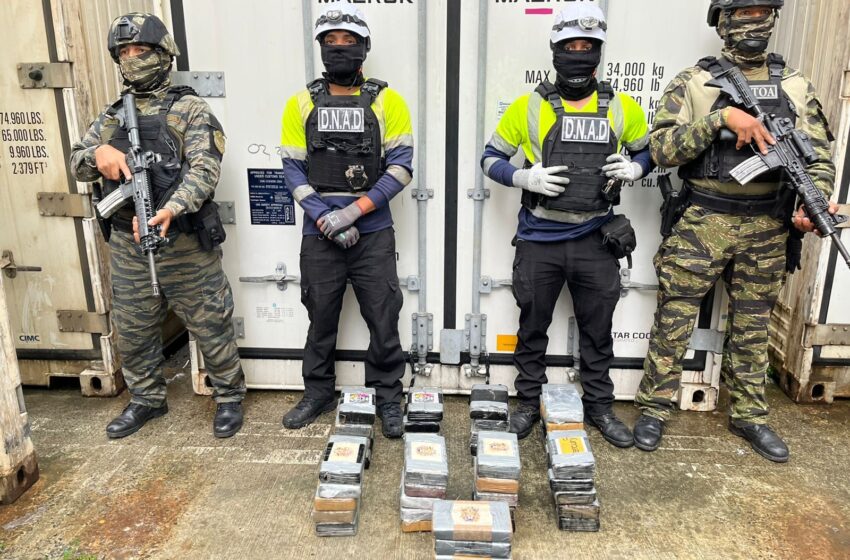 Incautan 44 paquetes de presunta droga en un puerto del pacífico