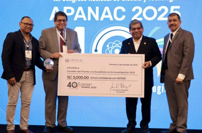 Reconocen el talento científico de Panamá en clausura del XX Congreso Nacional de Ciencia y Tecnología APANAC 2025