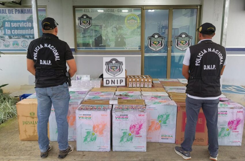 En Chiriquí: autoridades decomisan más de 2 mil cigarrillos