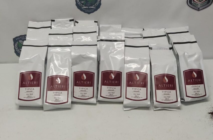 Decomisan 28 paquetes de café con presunta droga en Tocumen