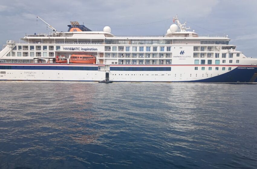  Turismo en Auge: Crucero Hanseatic Inspiration arriba a Isla Iguana con 200 pasajeros