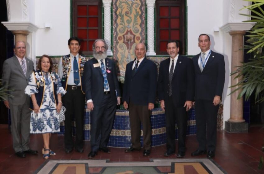  Presidente de Kiwanis Internacional es recibido en el Palacio de las Garzas