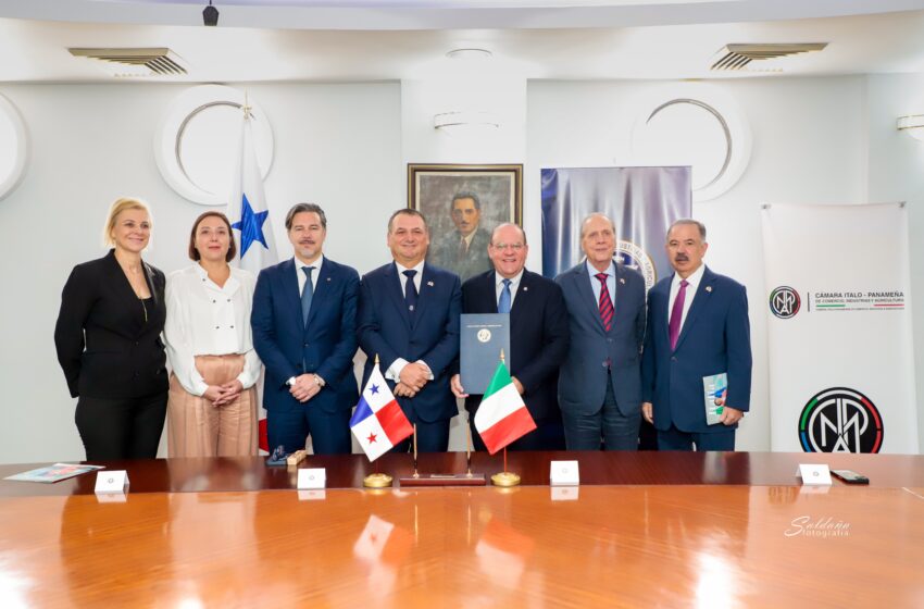  CCIAP y Cámara Italo-Panameña sellan alianza estratégica para atraer inversiones italianas a Panamá