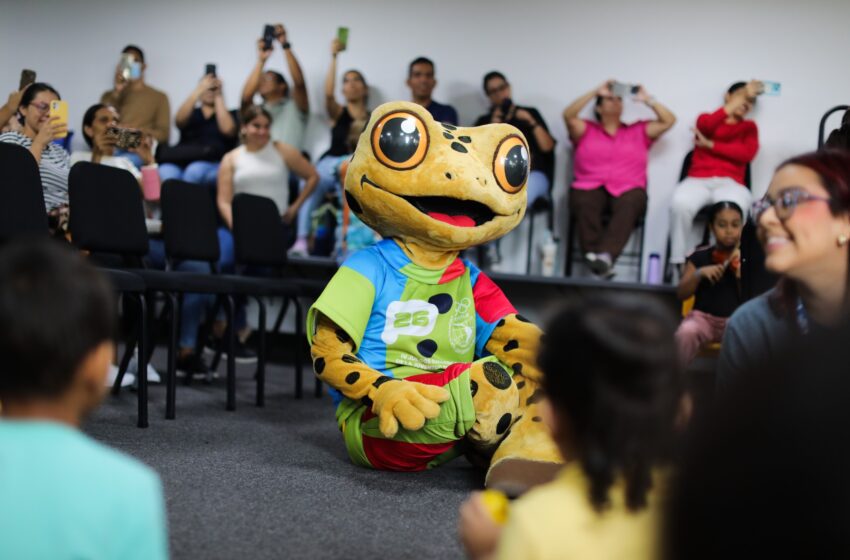  Mascota de los Juegos Suramericanos visita Ciudad de las Artes
