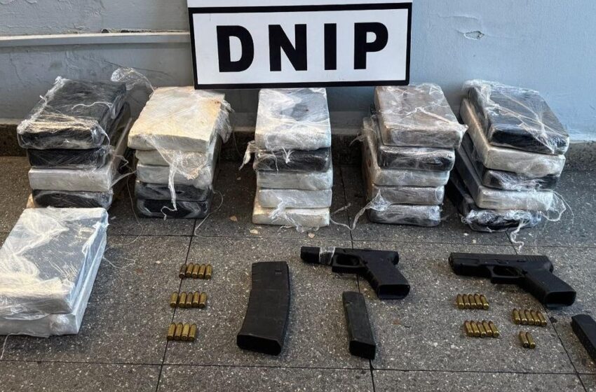  Incautan droga, armas y municiones en operativo policial en Pedregal