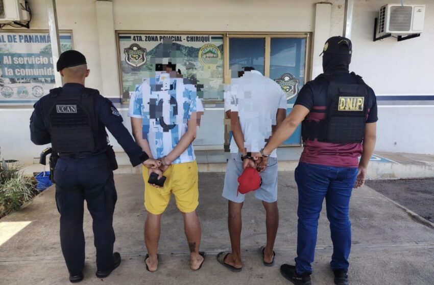  Autoridades decomisan armas de fuego y aprehenden a dos personas en operativos en Chiriquí y 24 de Diciembre