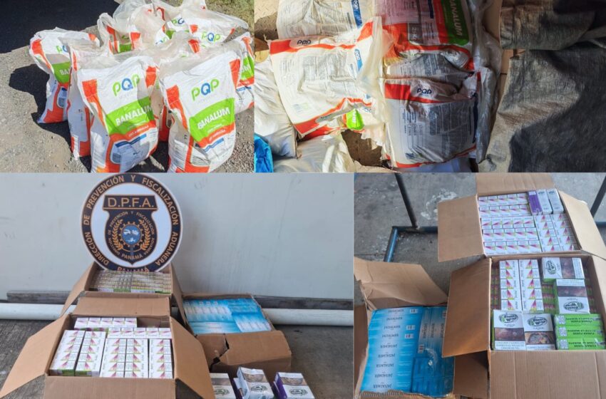  Aduanas retiene cigarrillos y fertilizantes sin documentación en operativos en Chiriquí y Bocas del Toro