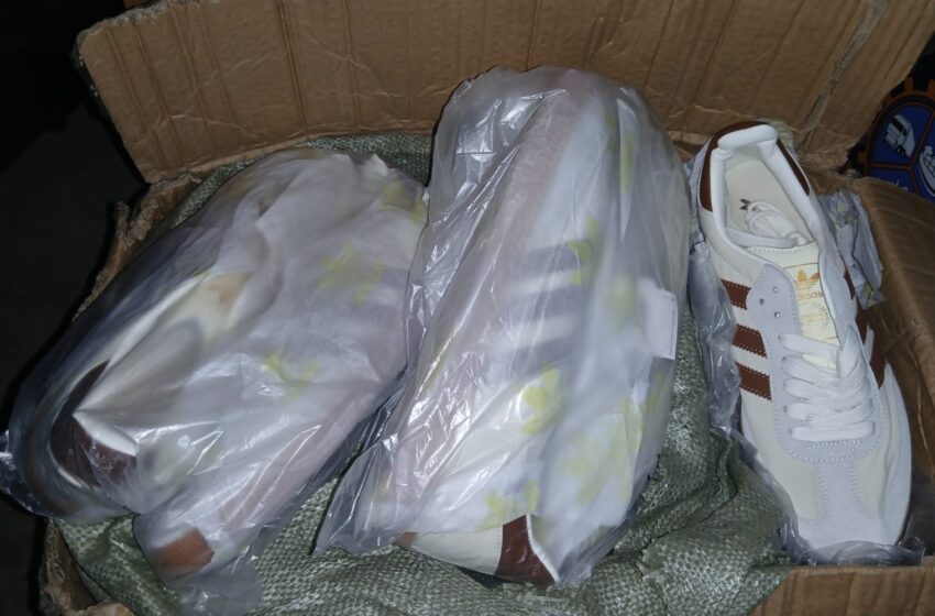  Aduanas retiene más de 100 pares de zapatillas presuntamente falsificadas en puesto de control