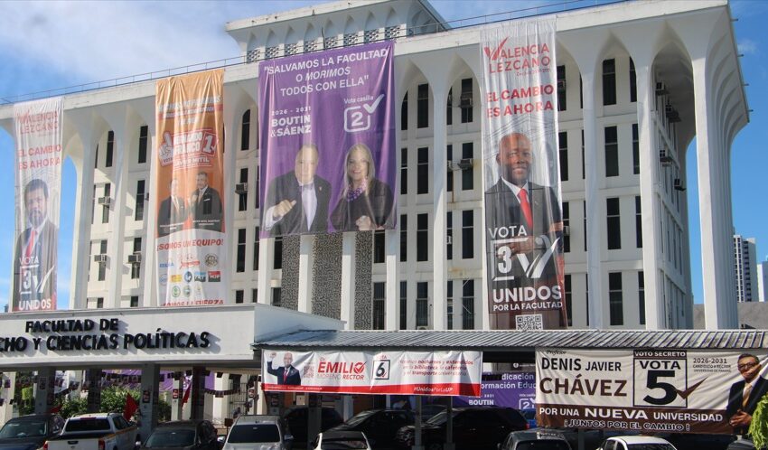  Universidad de Panamá impulsa reciclaje de propaganda electoral tras finalizar las elecciones universitarias