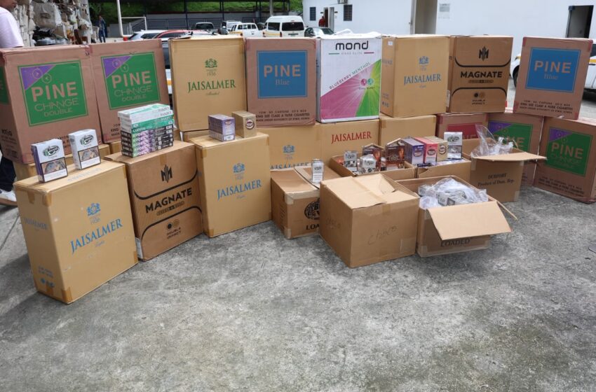  Aduanas decomisa cigarrillos de presunto contrabando valorados en B/.35 mil durante operativo en Calidonia