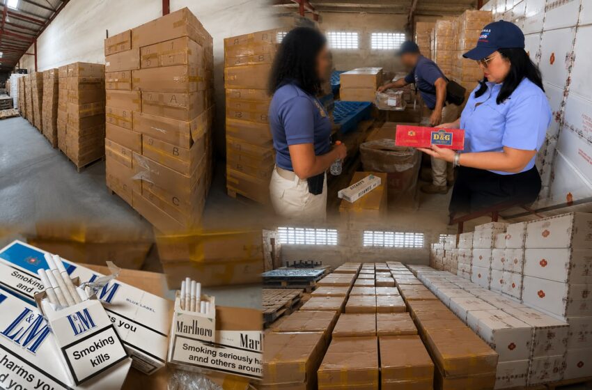  Más de 14 mil pacas de cigarrillos y mercancía diversa permanecen bajo investigación tras auditoría de Aduanas