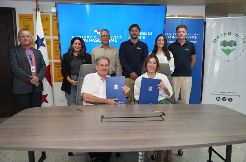  Proyecto Siete Cuencas reducirá más de 800 mil kilos de residuos al año en los ríos de Panamá; MiAmbiente y Marea Verde firman convenio de cooperación